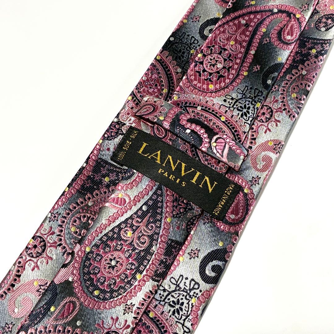 3794✨極美品✨ランバン ネクタイ ペイズリー 水玉 ピンドット