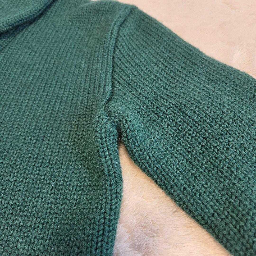 極美品　RRL　ショールカーディガン　グリーン　ラムウール　ウール　XS