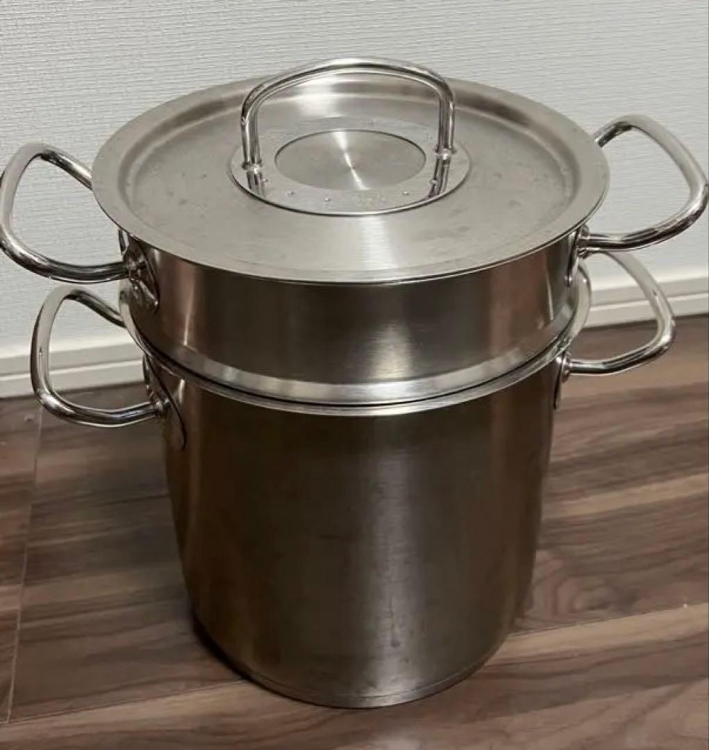 フィスラー パスタ鍋 両手鍋 蓋付き