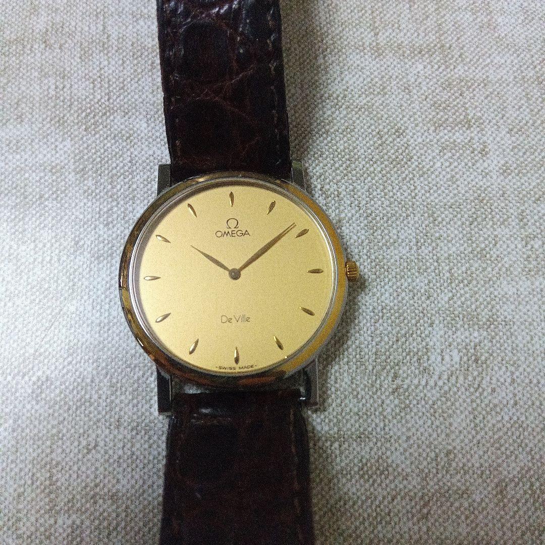 【ジャンク】OMEGA オメガ デビル腕時計 メンズ ★ケースおまけ付き