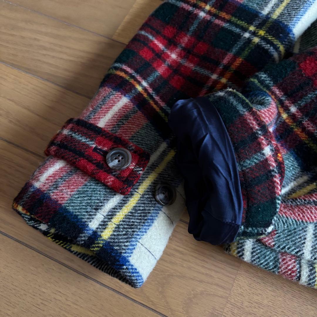 POLO RALPH LAUREN ダッフルコート タータンチェック ショート丈