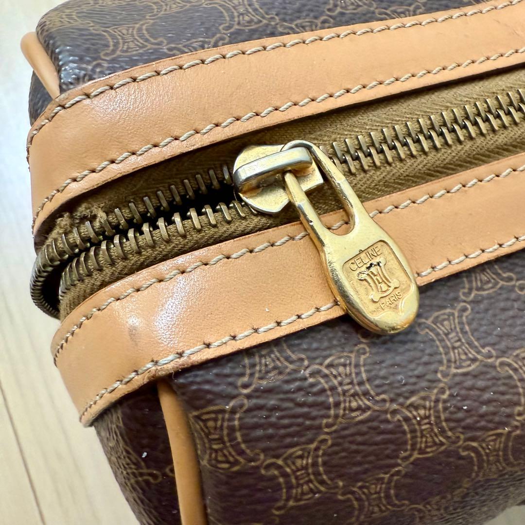 CELINE マカダム ボストンバッグ ヴィンテージ オールドセリーヌ