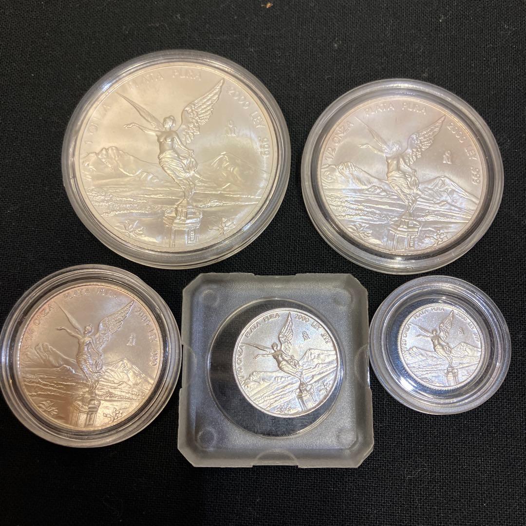 ダ*ー様 メキシコ リベルタード銀貨 2000年