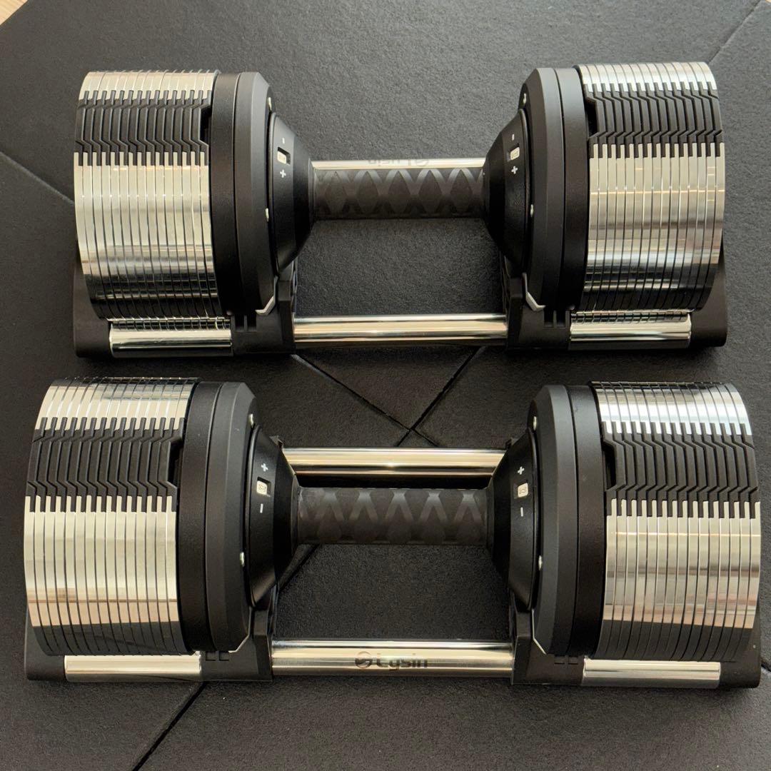 【送料込】ライシン ヘリックスミラー 32kg 1kg刻み 可変式ダンベル ①