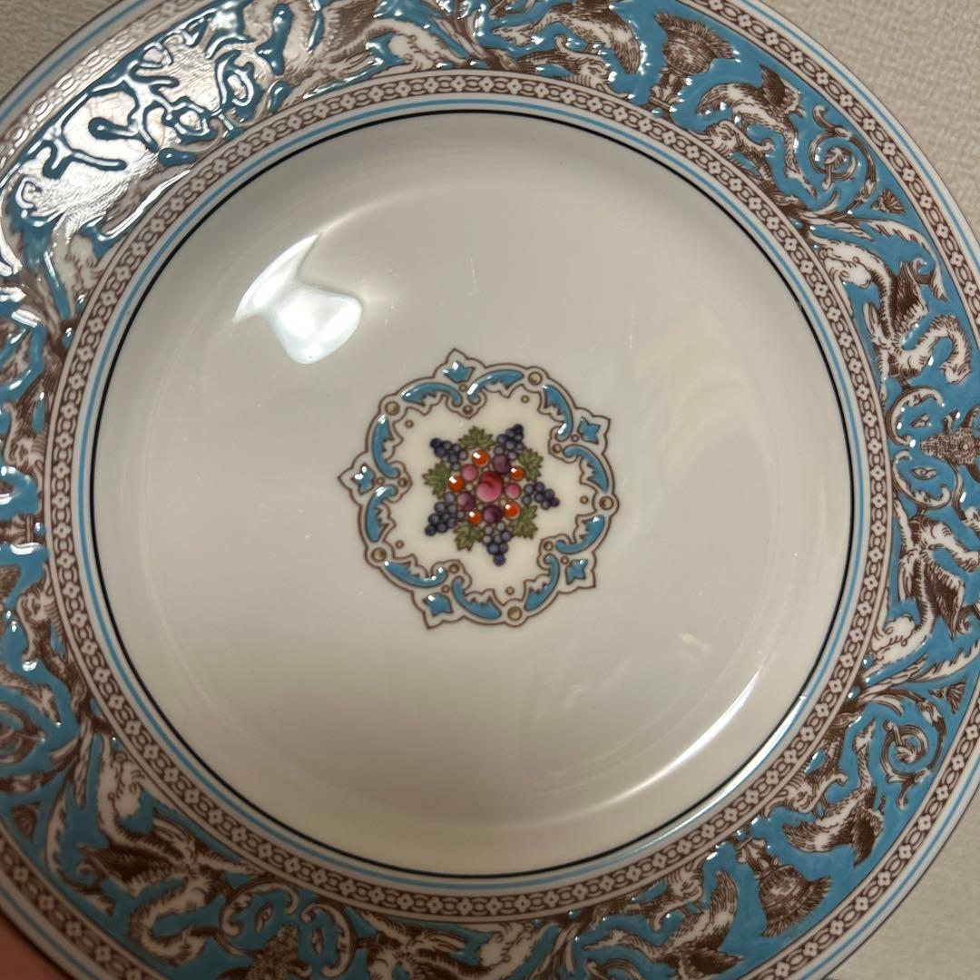 ウェッジウッド　フロレンティーン　ターコイズ　ディナープレート　22.5cm