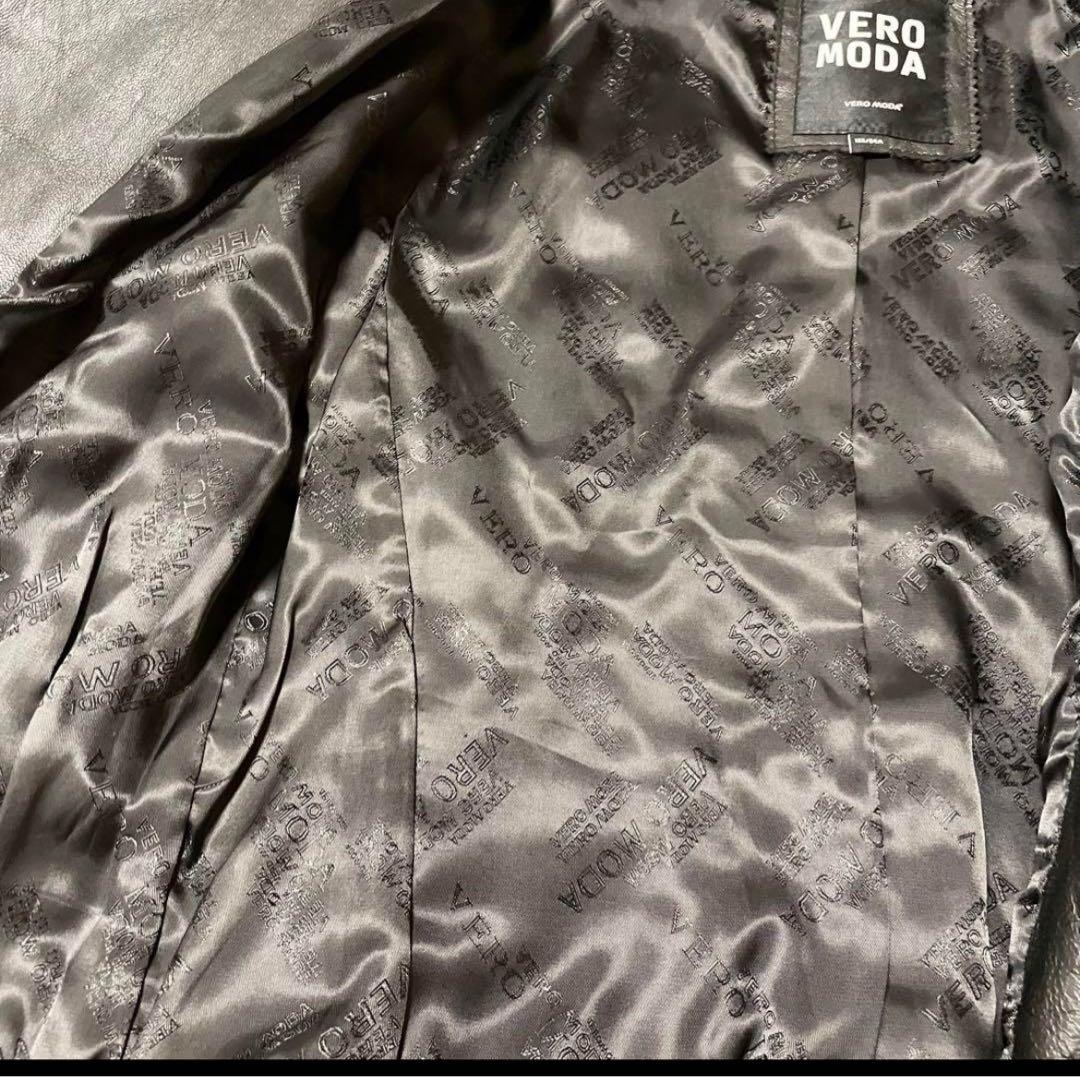 ヴェロモーダ　【L】希少品　新品　ヤギ革レザージャケット 革ジャン　黒　男女