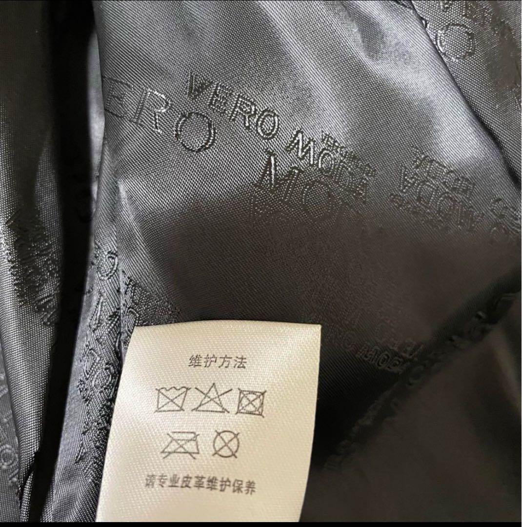 ヴェロモーダ　【L】希少品　新品　ヤギ革レザージャケット 革ジャン　黒　男女