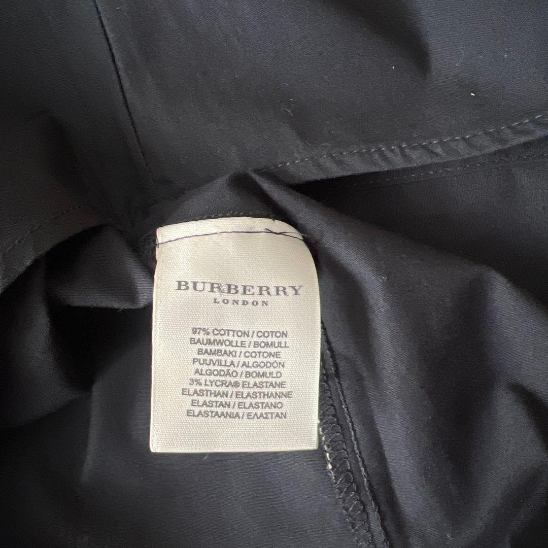 英国製　BURBERRY LONDON トレンチデザインシャツ ノバチェック S