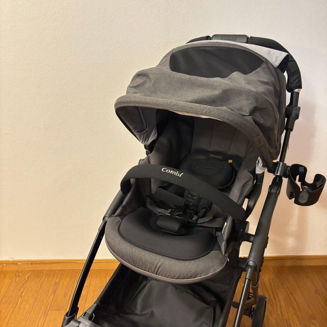 ＊美品＊COMBI コンビ　ラベリタ　エッグショックAL　マスキレーグレー