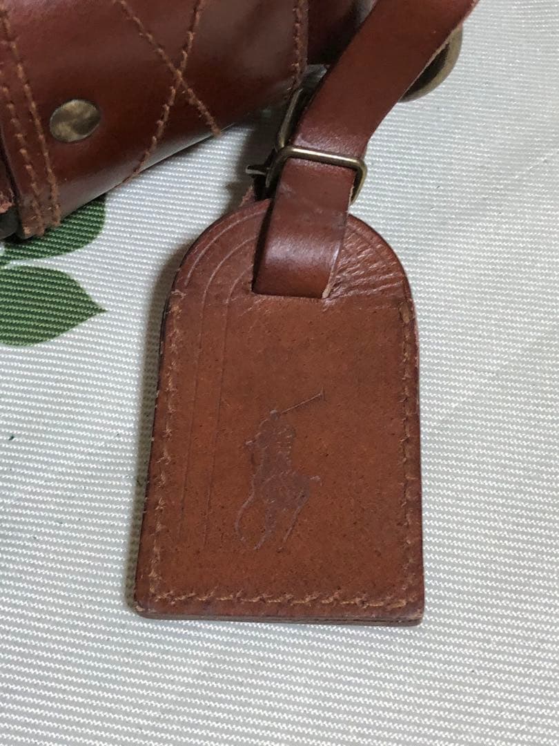 メ(^ ^)y【美品】ポロラルフローレン ヴィンテージ バッグ チェック タグ