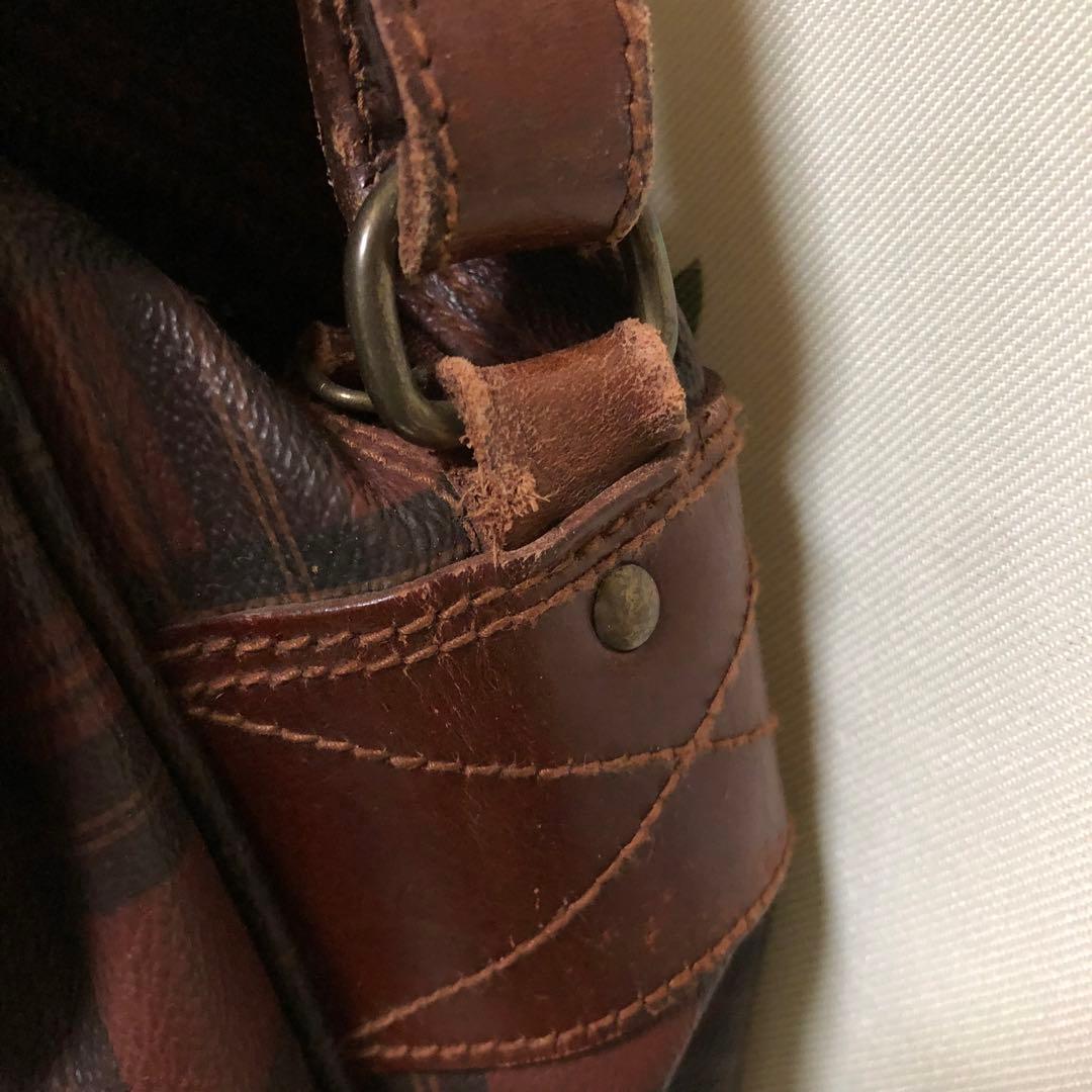 メ(^ ^)y【美品】ポロラルフローレン ヴィンテージ バッグ チェック タグ