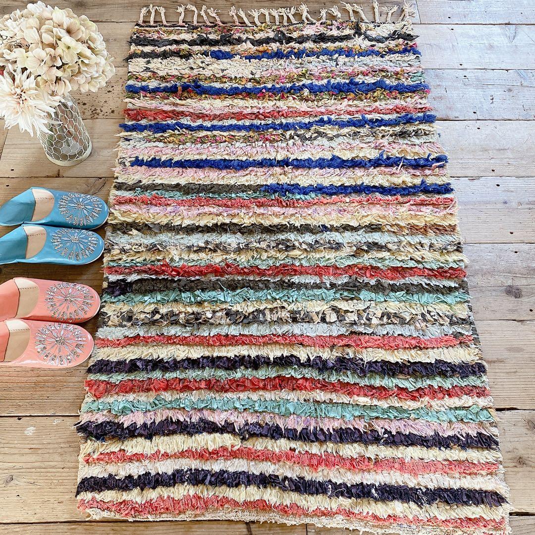 モロッコ ボシャルウィット Boucherouite ラグ カーペット