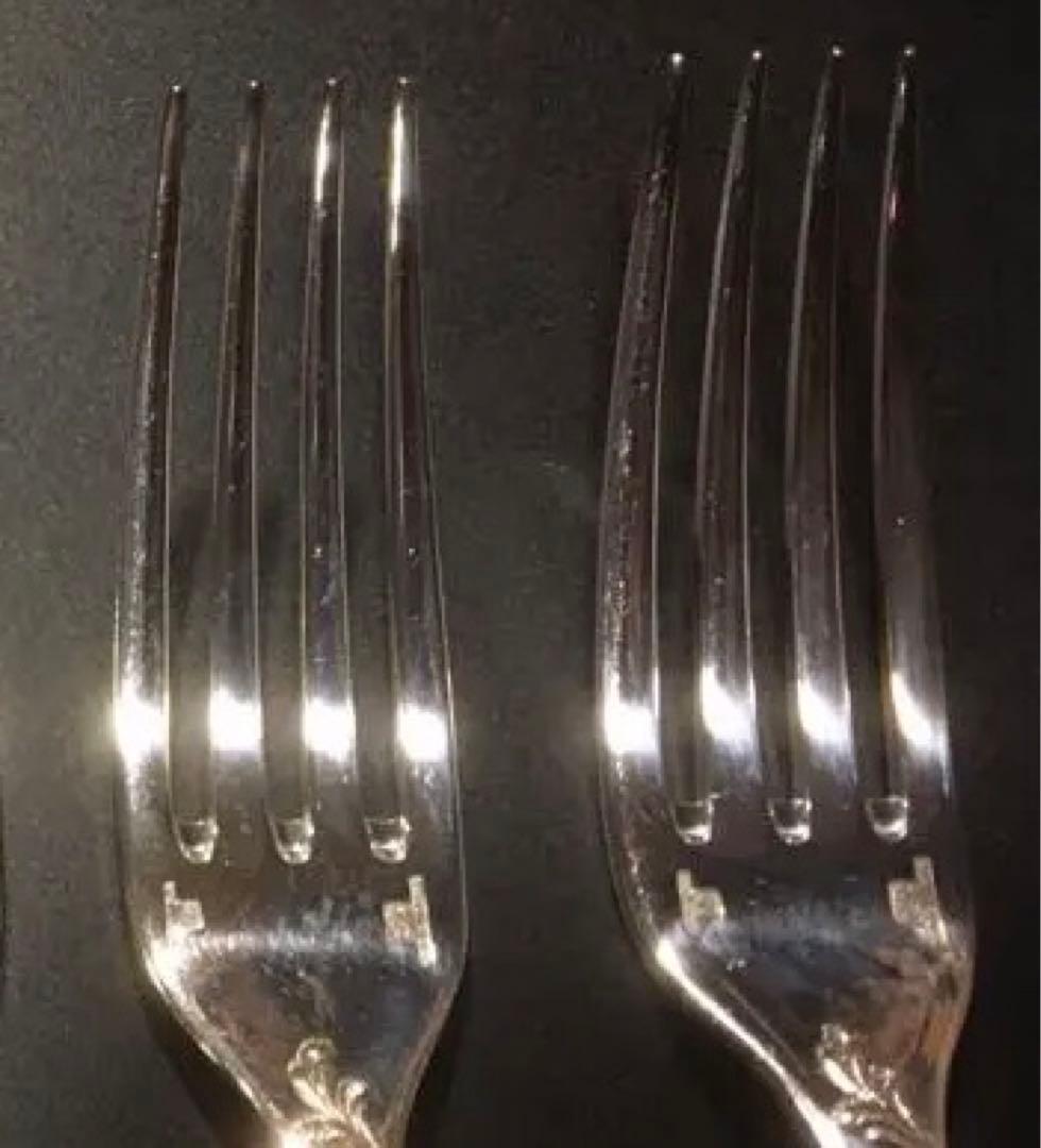 ６本クリストフルテーブルマルリーフォーク20.5cm