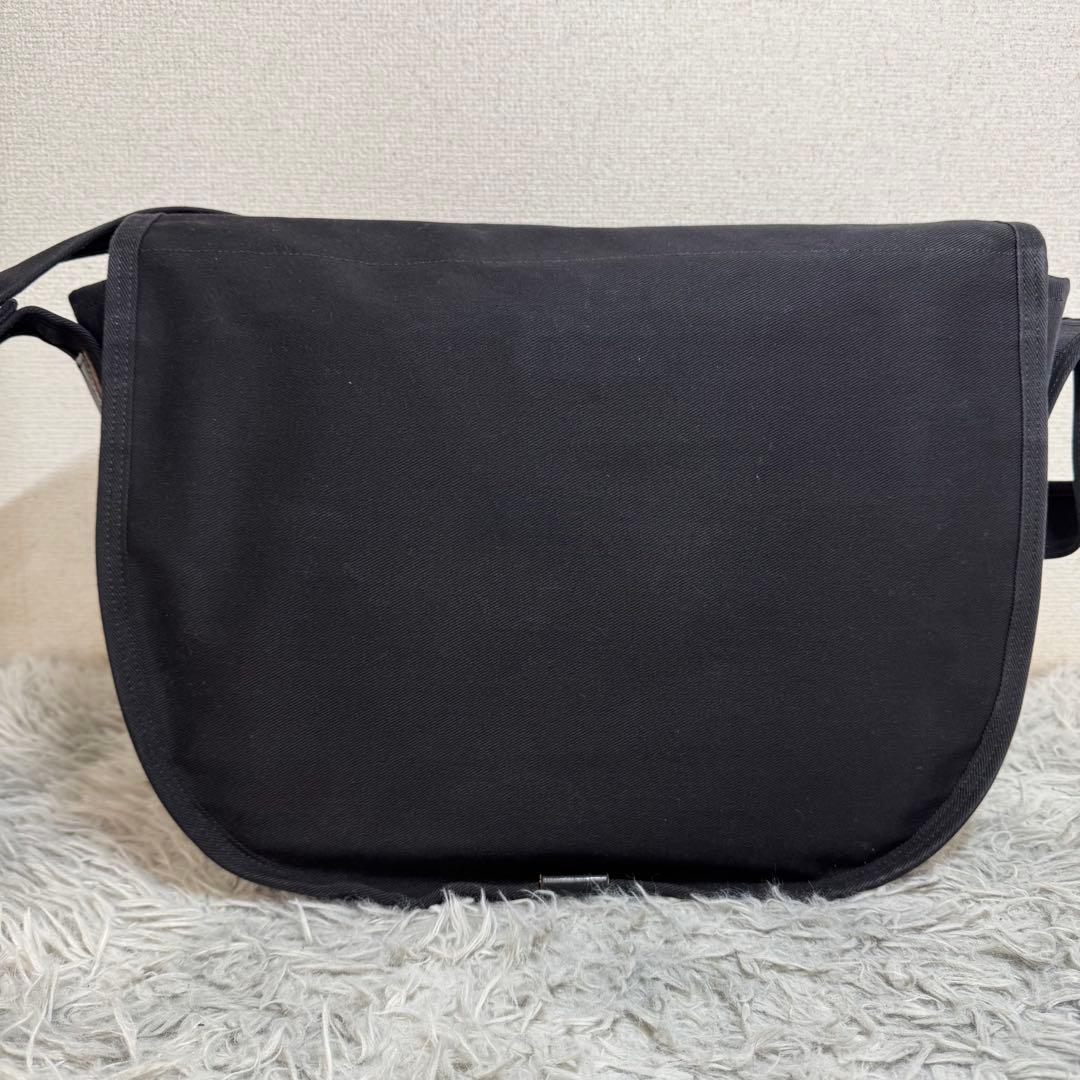 美品 ポーター ステイン メッセンジャーバッグ ショルダーバッグ A4 黒