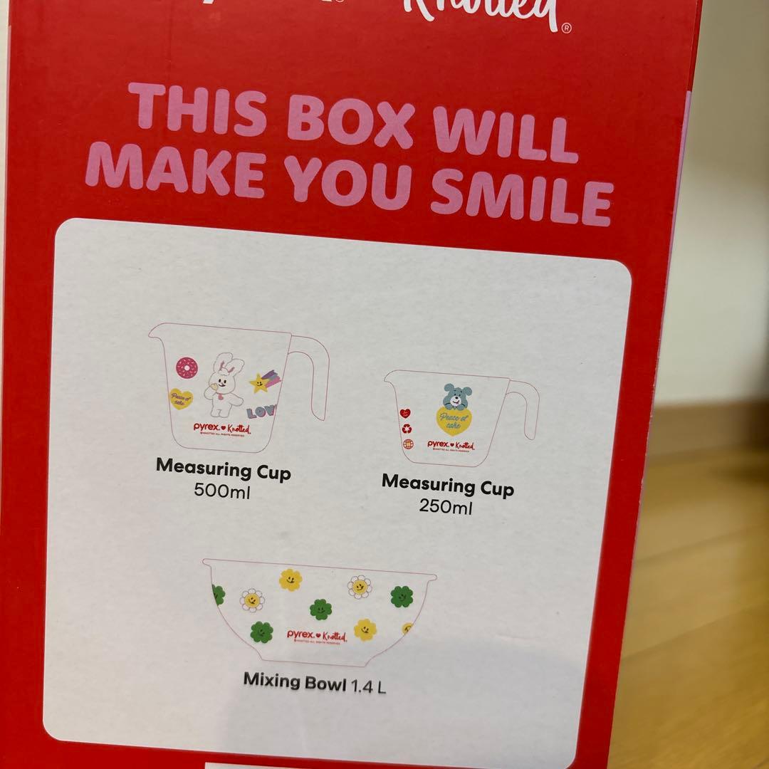 【新品未開封】パイレックス × knotted 計量カップ　ボール　3点セット