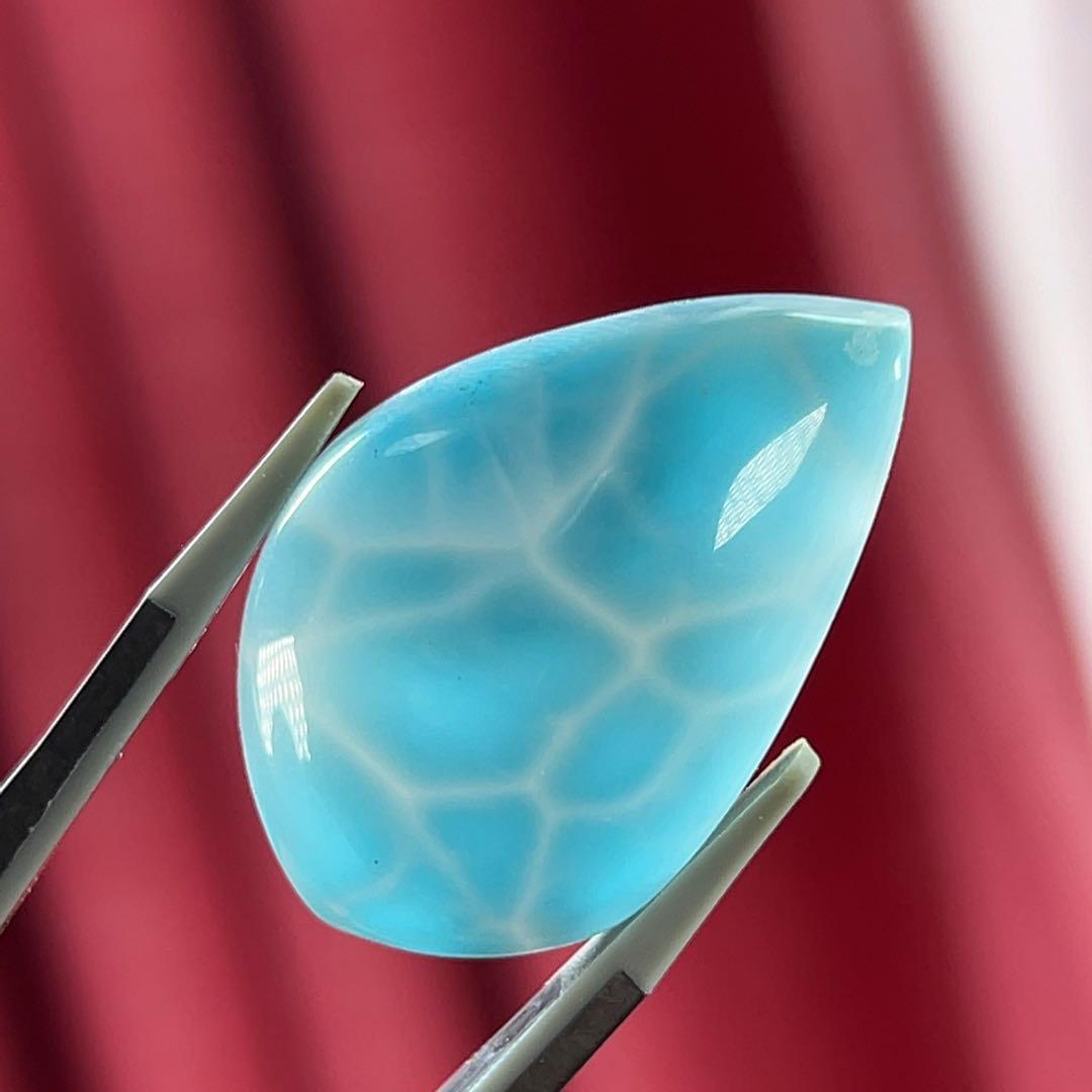 ハイクオリティ　ラリマールース　8 ネックレス　天然石