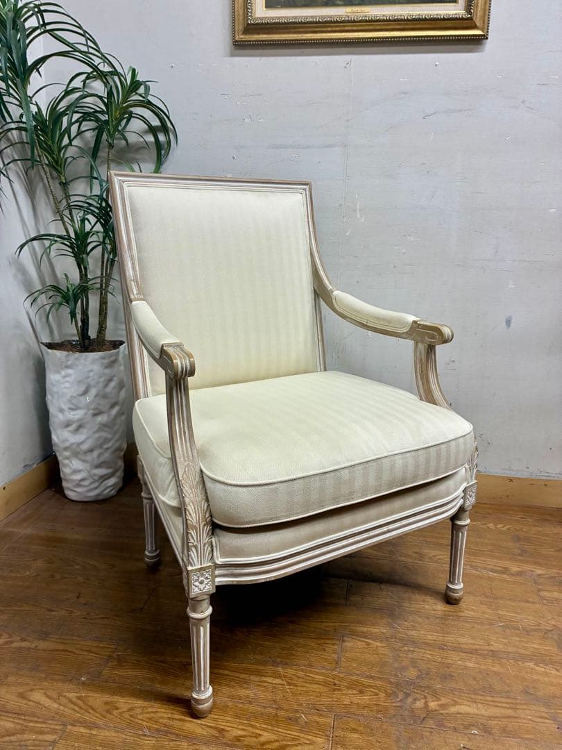 管417☆ フランス製☆ルイ13世☆アンティーク☆アームチェアー