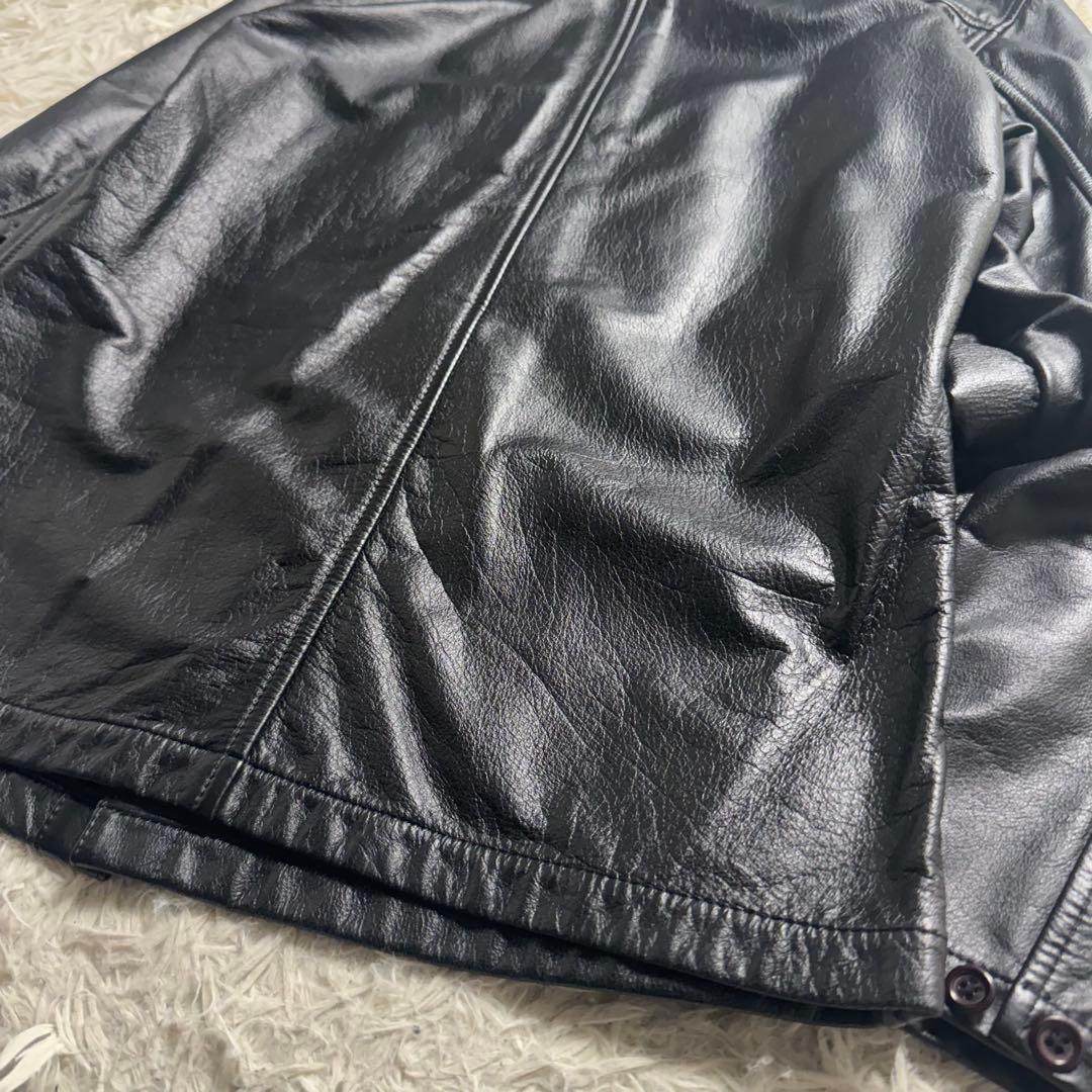 【美品】ヨウジヤマモト A.A.R ダーバン 牛革 シャツ ジャケット 黒 M