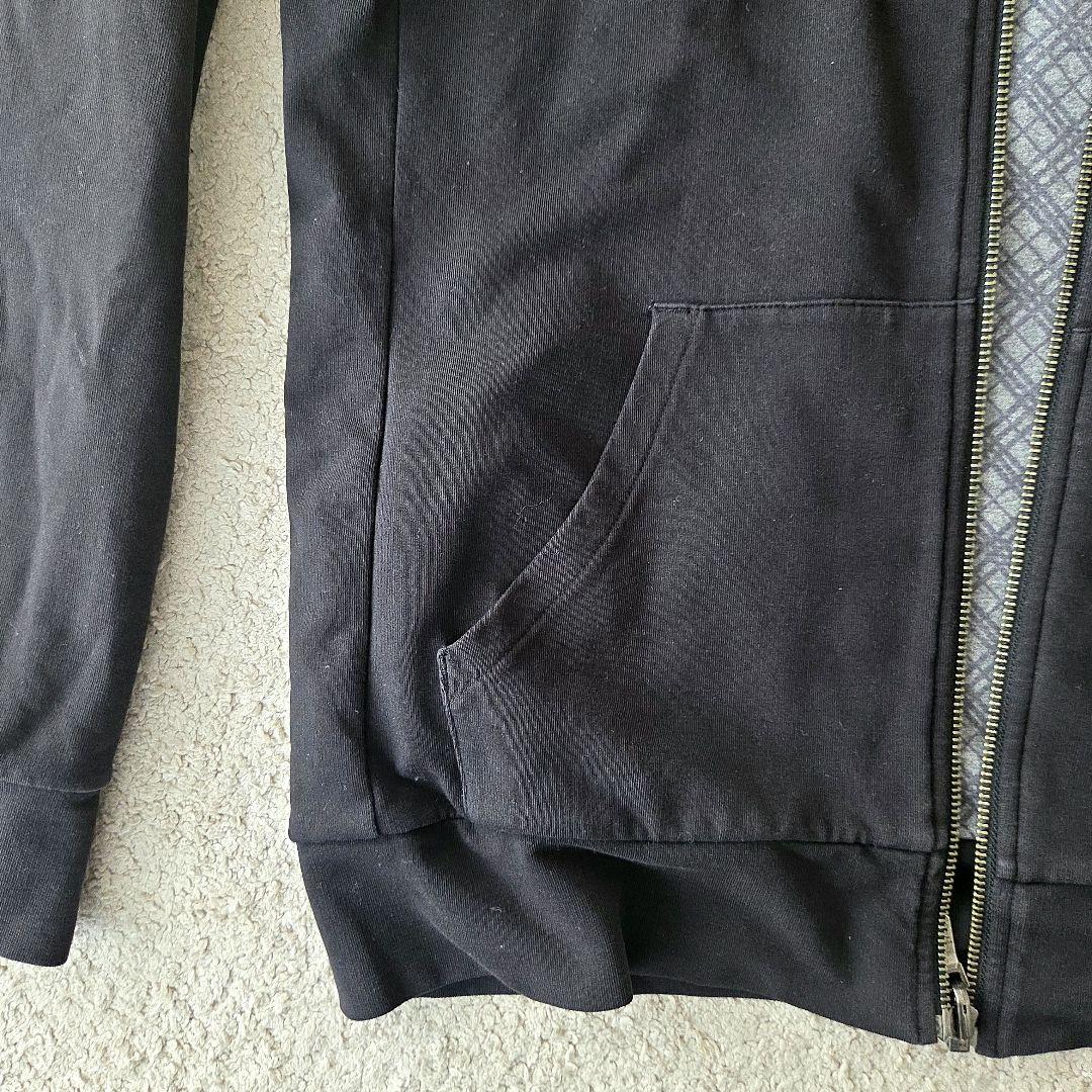 BURBERRY BLACK LABEL ジップパーカー リバーシブル 黒 Ｌ