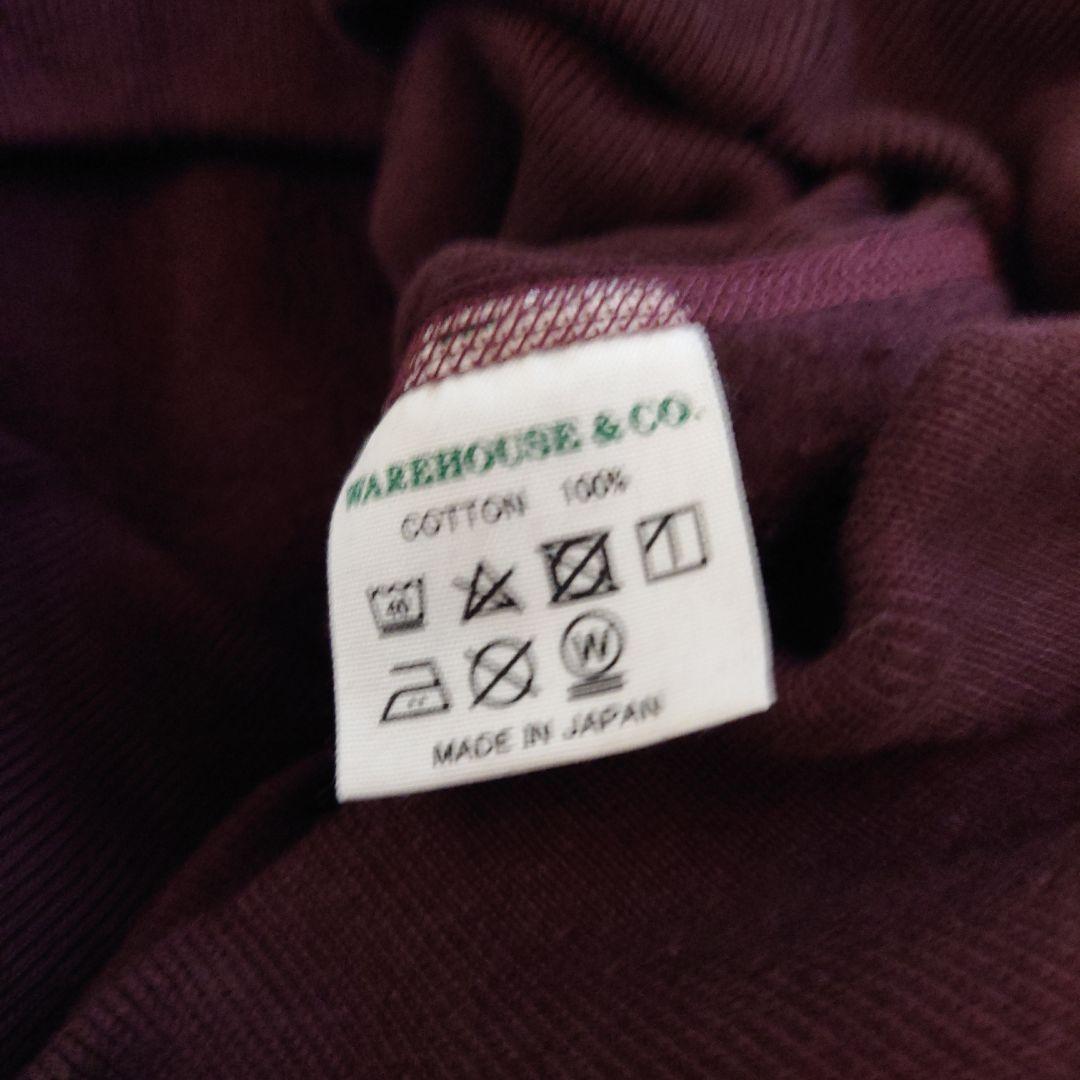 WAREHOUSEウエアハウス スウェット パーカー 484 NO.20