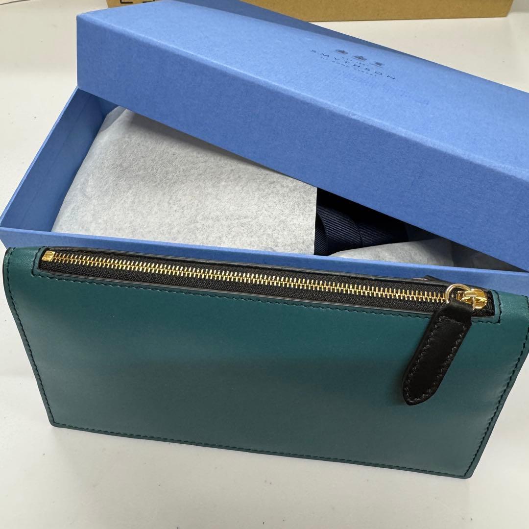 Smythson スマイソン ダブルジップ 長財布
