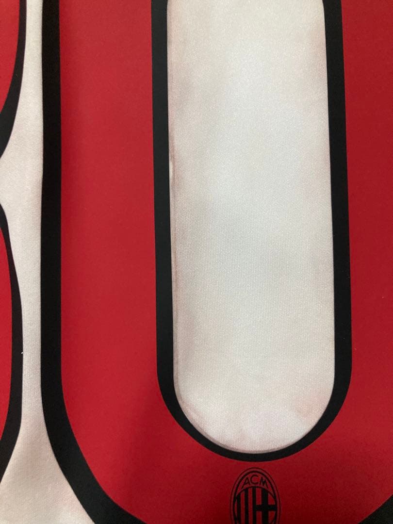 【新品】ACミラン09-10アウェイ長袖支給品ユニフォーム80番ロナウジーニョ