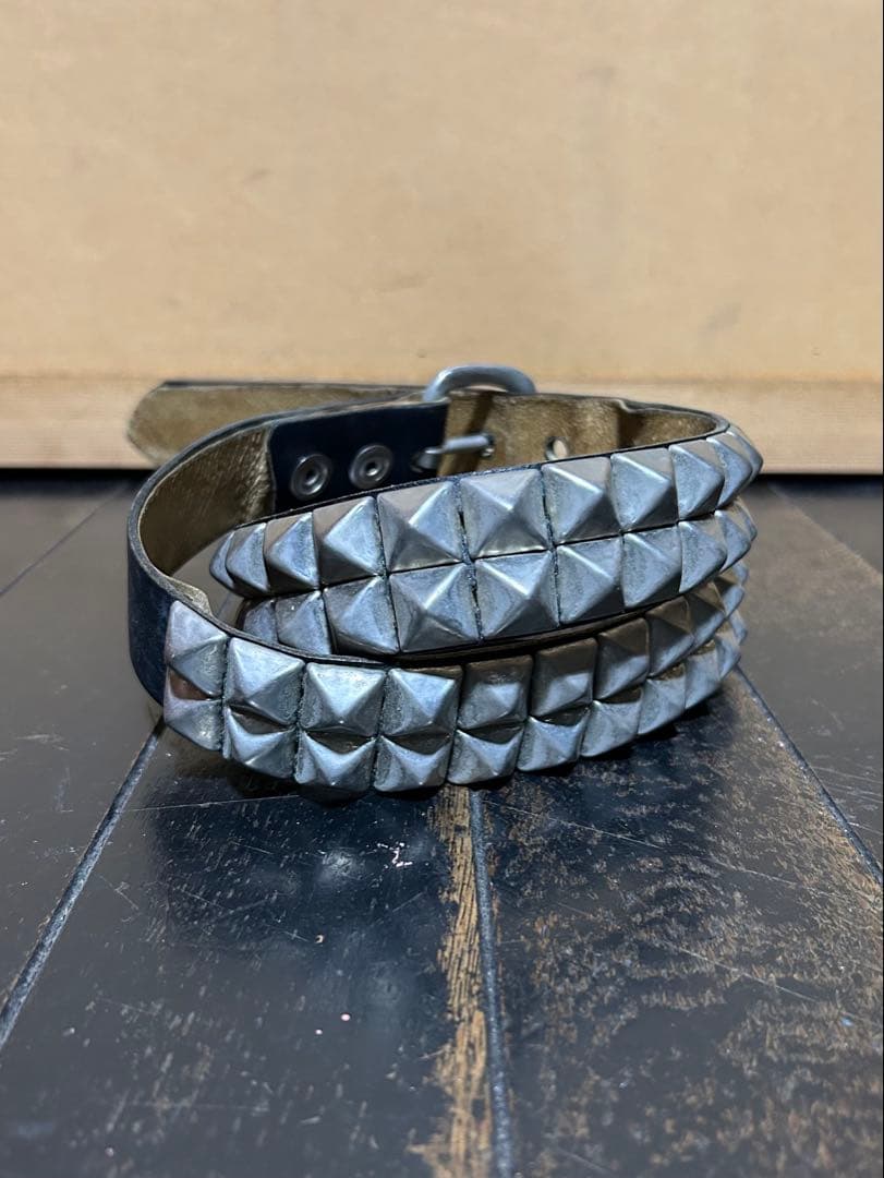 WENDY'S ウェンディーズ　二連スタッズベルト全長100cm