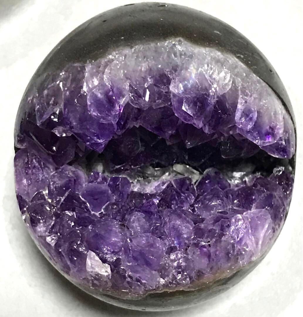 美品　ウルグアイ産　アメジスト　笑口　ドーム　約５８mm