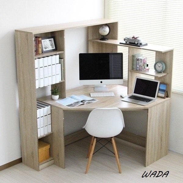 北欧デザインのハイタイプコーナーデスク