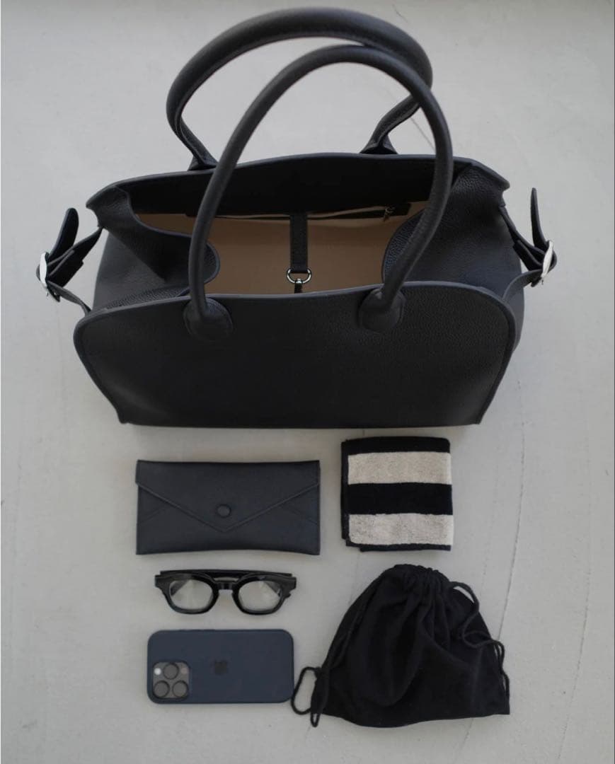 【gypsohila】ベルトボストンバッグ（L）