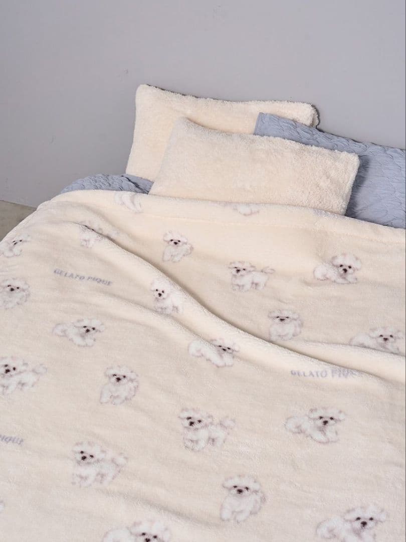 【完売】正規品♡新品未開封♡ジェラートピケ♡ドッグ柄プリント毛布♡マルチーズ