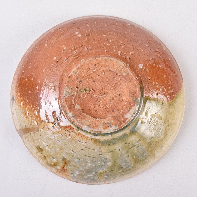 茶道具　信楽焼　平茶碗　銘布引　金継直し　堀内宗完(兼中斎)極め箱　VR9024