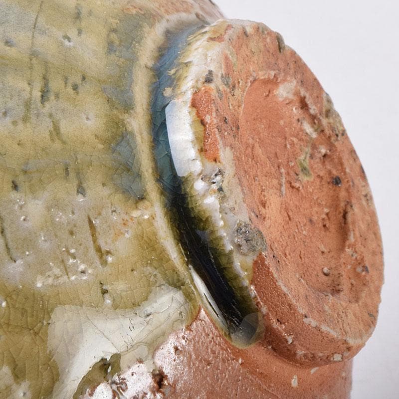 茶道具　信楽焼　平茶碗　銘布引　金継直し　堀内宗完(兼中斎)極め箱　VR9024