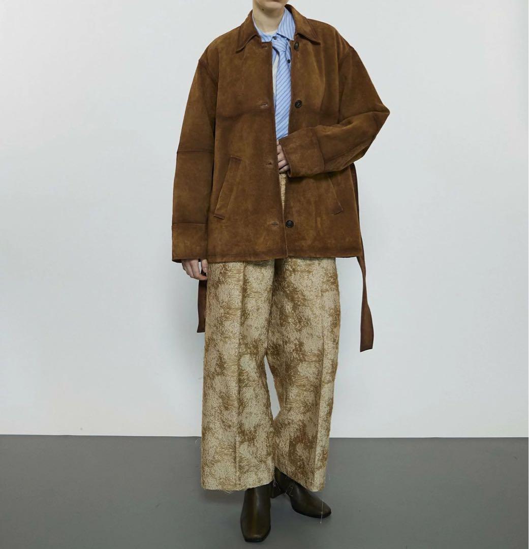 未使用 MAISON SPECIALリアル スエード ジャケット キャメル