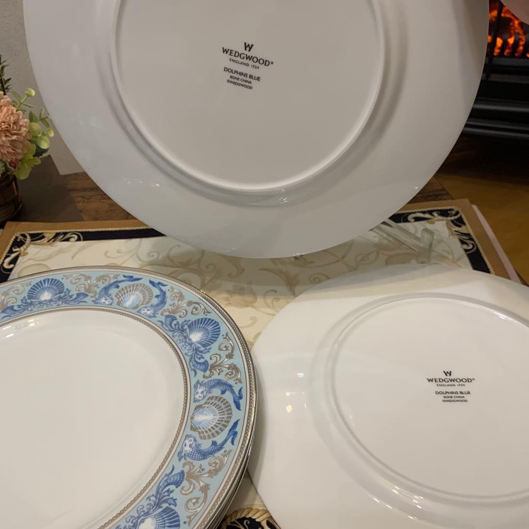 希少　ウェッジウッド ドルフィン　プレート　27cm ディナープレート　6枚