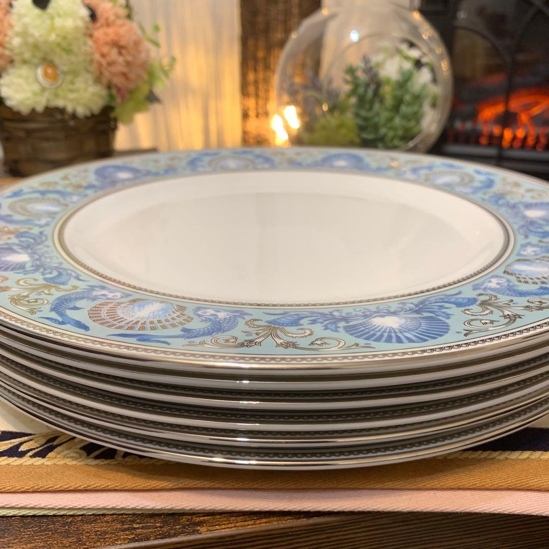 希少　ウェッジウッド ドルフィン　プレート　27cm ディナープレート　6枚