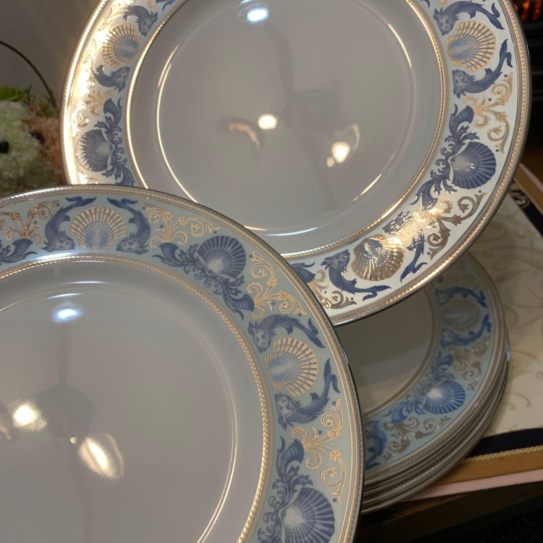 希少　ウェッジウッド ドルフィン　プレート　27cm ディナープレート　6枚