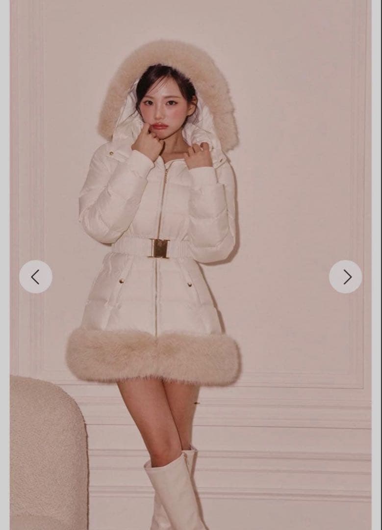 最終値下げ！RANDY カービーファーダウンジャケット IVO M