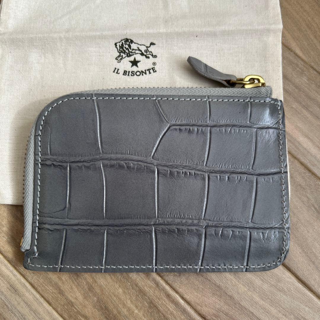 お値下げ⭐︎イルビゾンテ ケース　L字ファスナー　クロコ