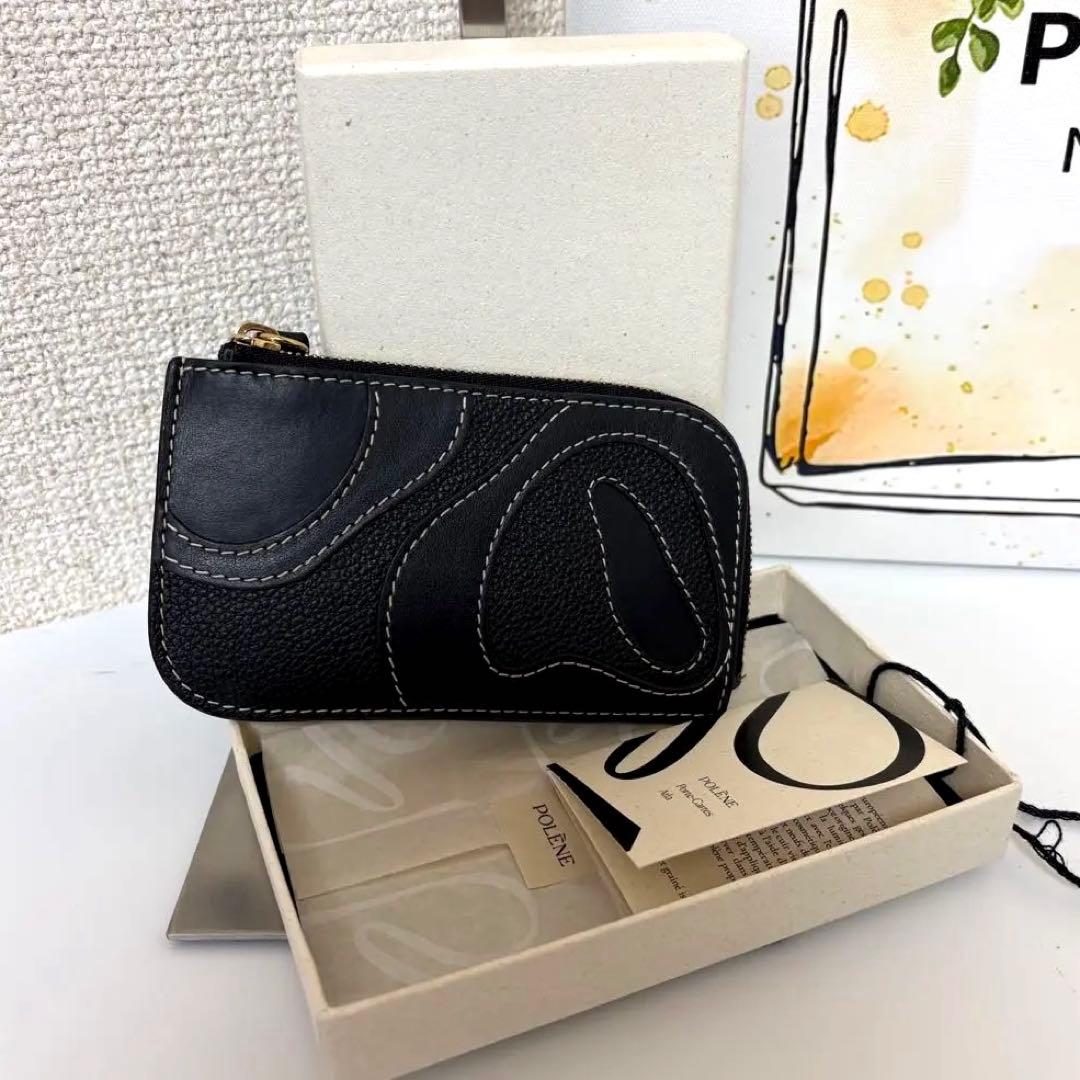 ☆極美品☆POLÈNE フラグメントケースAtla トリオトープ　カードケース黒