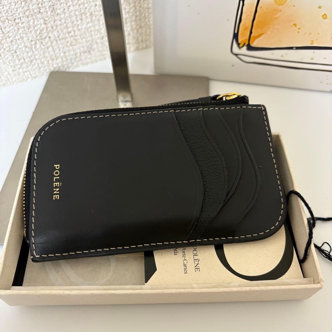 ☆極美品☆POLÈNE フラグメントケースAtla トリオトープ　カードケース黒