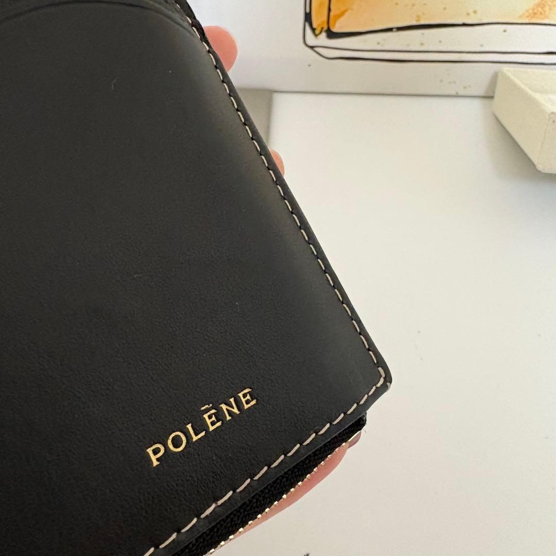 ☆極美品☆POLÈNE フラグメントケースAtla トリオトープ　カードケース黒