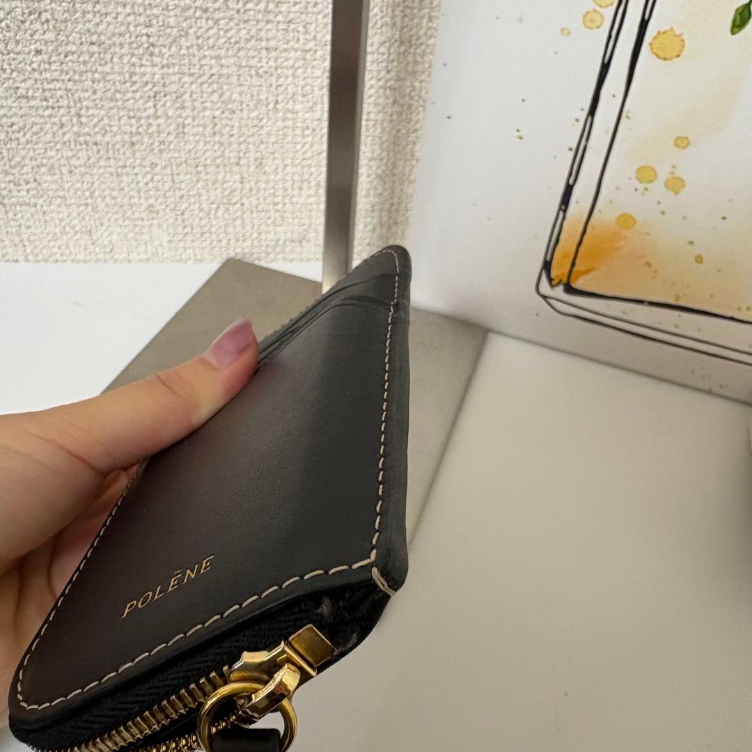☆極美品☆POLÈNE フラグメントケースAtla トリオトープ　カードケース黒