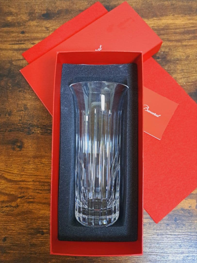 バカラ フローラ ビゾー フラワーベース 花瓶 一輪挿し ストレート型