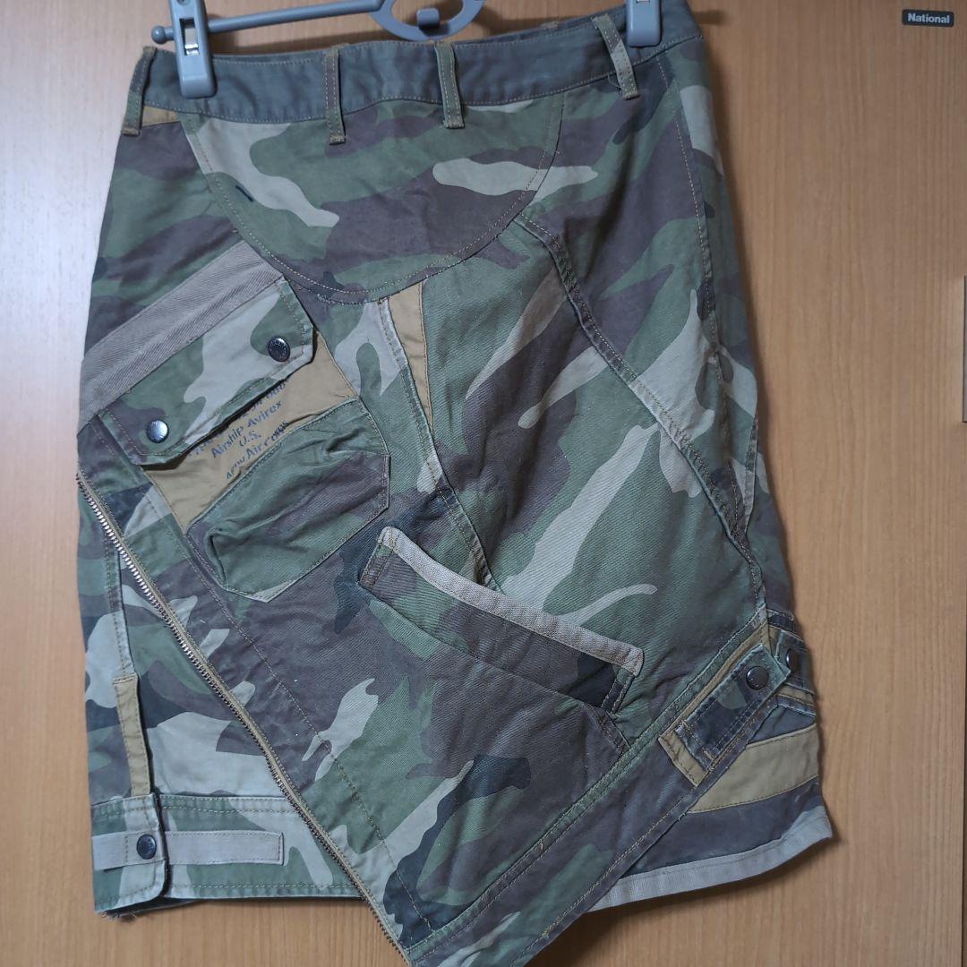 AVIREX迷彩柄 タイトスカート アヴィレックス