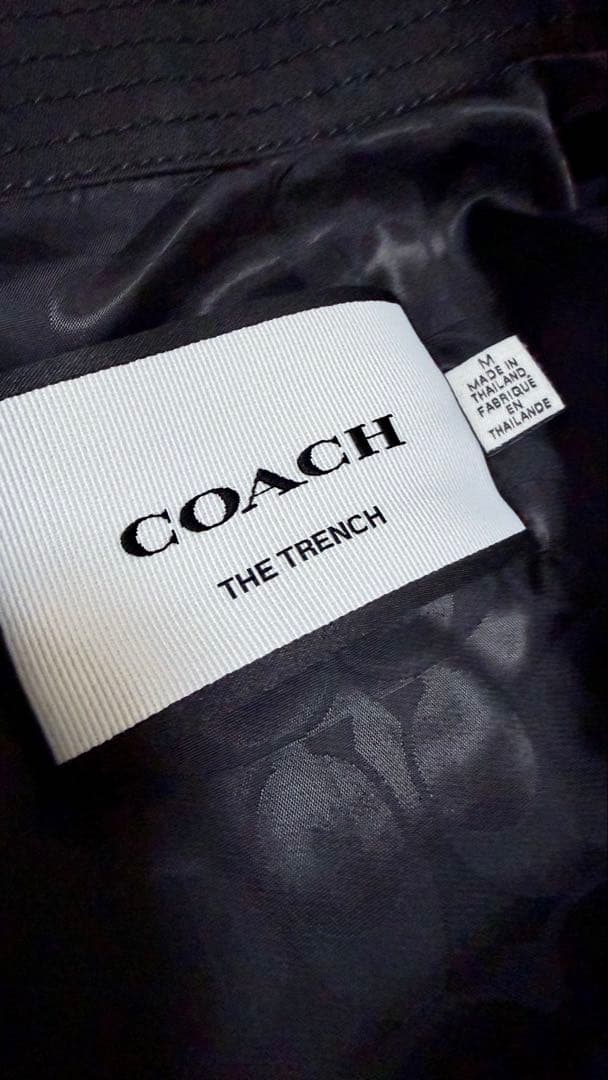 【最終値下】COACH ブラック トレンチコート