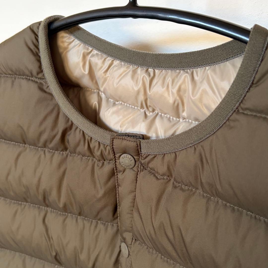 ♡美品♡DANTON ダウンキルティングベスト オリーブカーキ Mサイズ