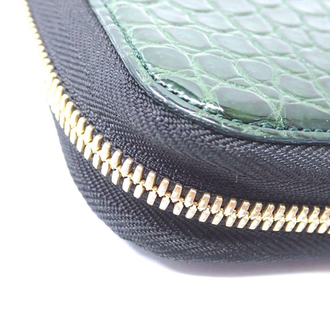 ま*る様 池田工芸 ティラノクロコダイル 緑　財布 80周年記念クロコ