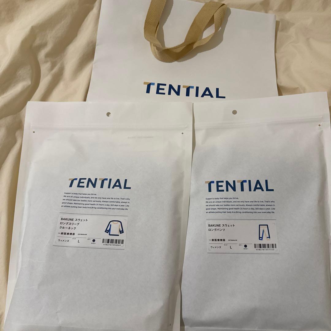 【新品未使用】TENTIAL BAKUNE スウェットセット Lサイズ　ネイビー