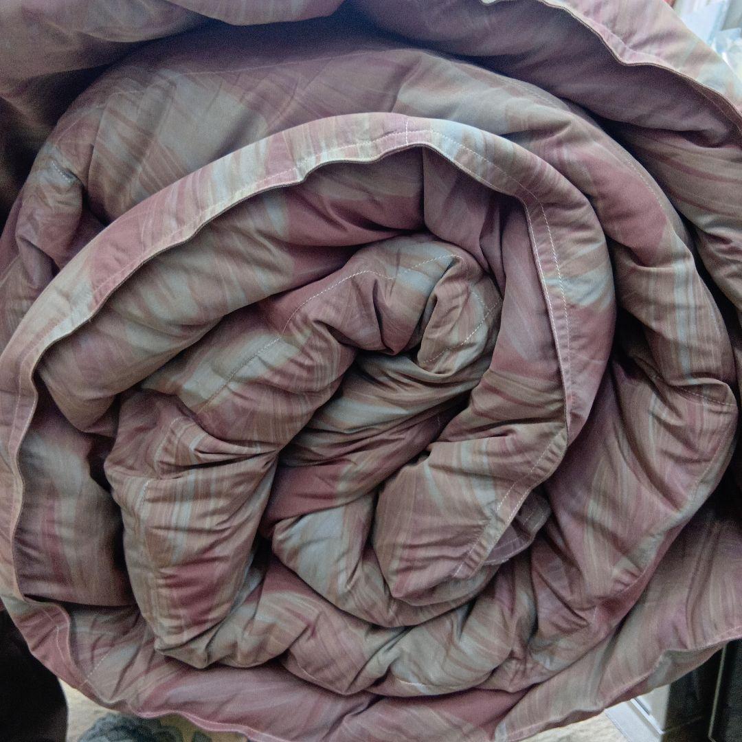 (新品未使用品)シングル蓄熱羽毛掛布団150x210cm 日本製